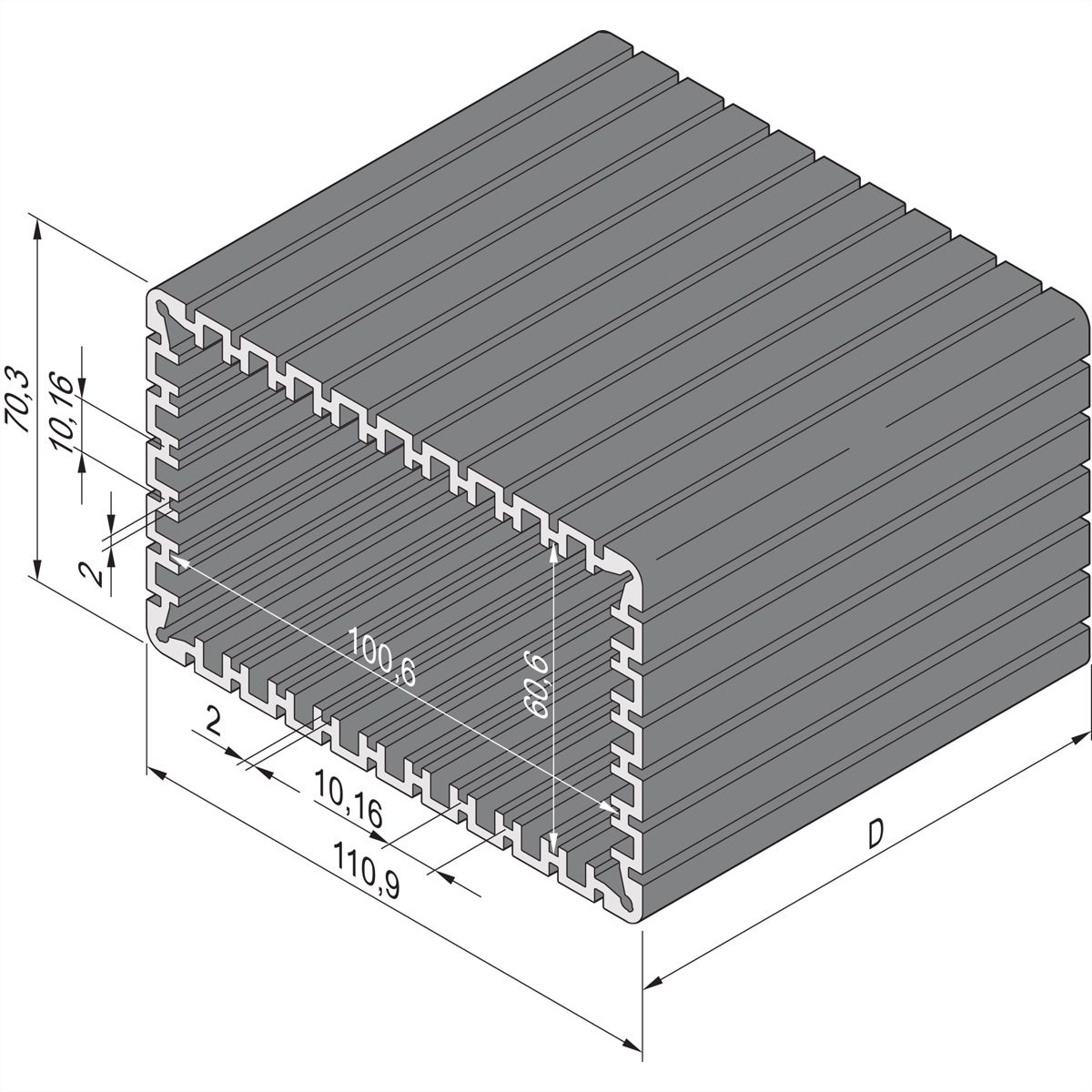SCHROFF Minipac, boîtier rectangulaire, ordinateur de bureau
