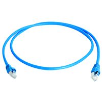 TELEGÄRTNER Mini Cordon S/FTP Cat.6A, MP8 FS500, LSZH, 1:1 , bleu, 1,5 m