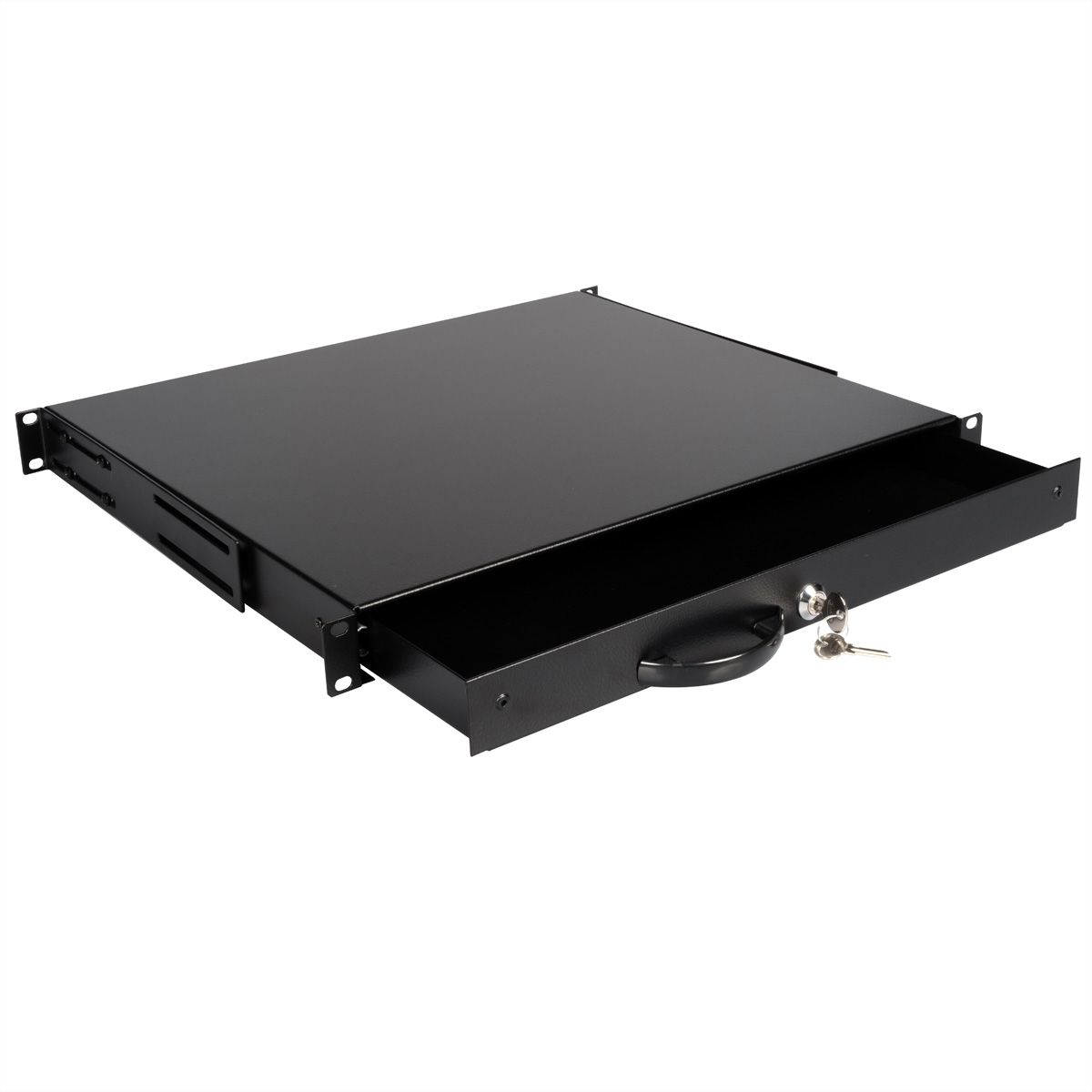 ROLINE 19" Tiroir pour clavier 1U, 400P verrouillable noir