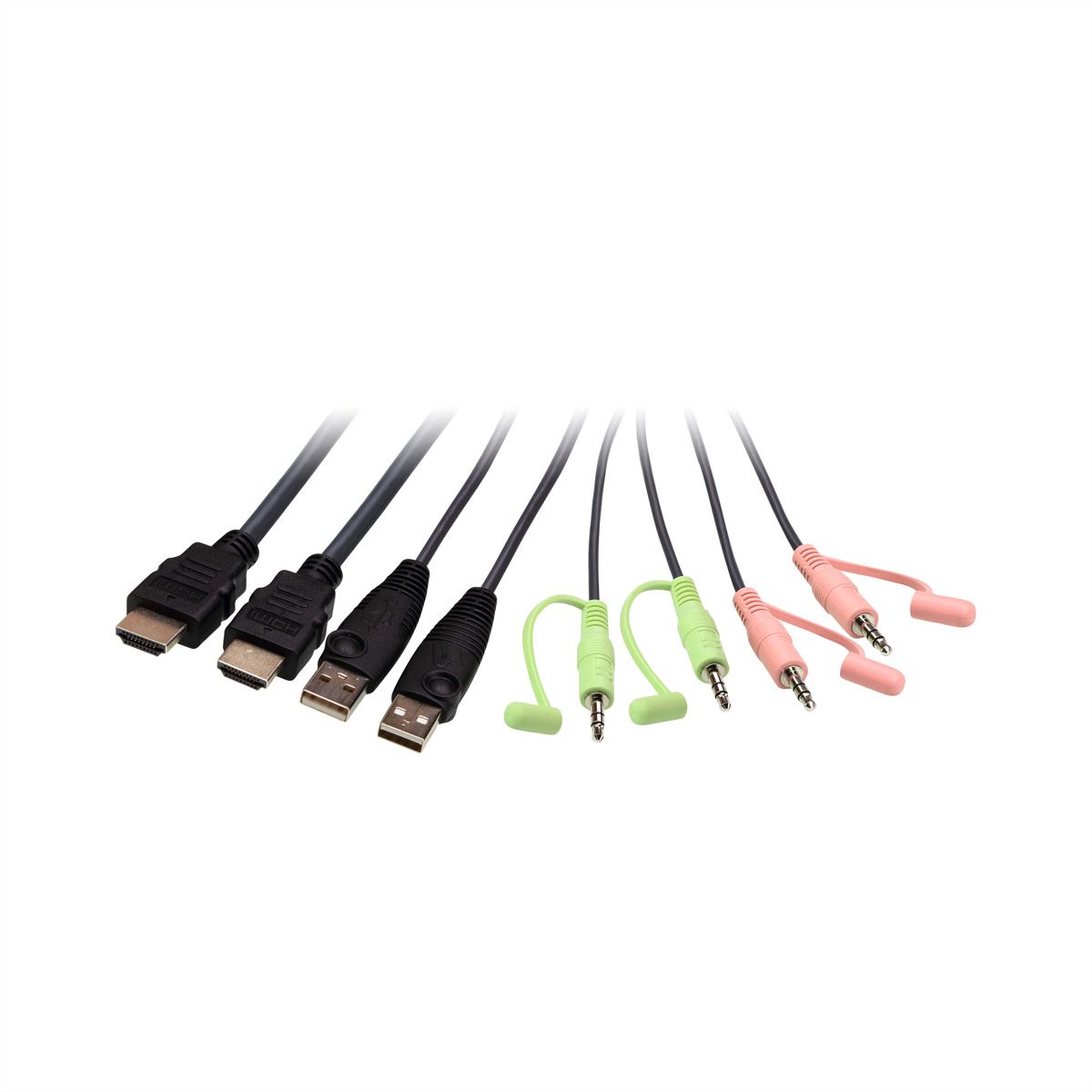 ATEN CS22H Commutateur KVM câble HDMI 4K USB 2 ports avec sélecteur de port distant