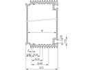 SCHROFF HF Châssis type unité enfichable Tube de corps, 12 HP, 1000 mm