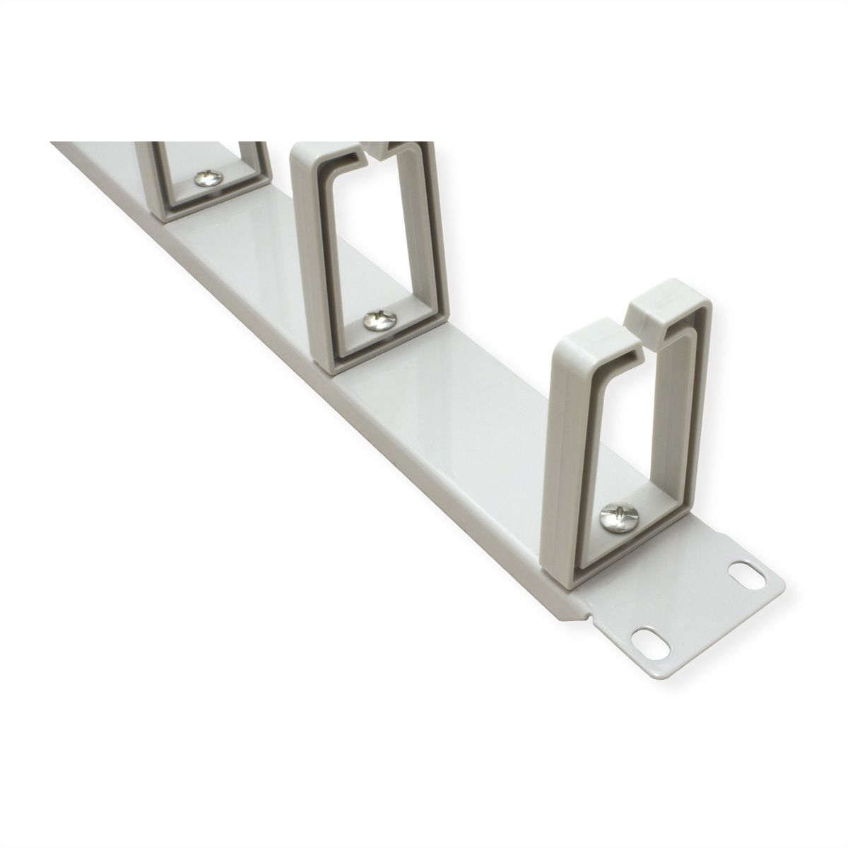 VALUE Plaque avant 19", passage de câbles horizontal ou vertical, gris