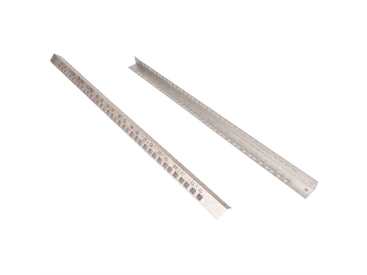 ROLINE 19" Kit de rails profilés ROLINE 18 U, pour boîtier mural Basic