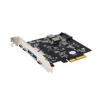 EXSYS EX-12007 Carte USB 3.2 Gen2 PCIe, 3 ports type C, 2 ports type A