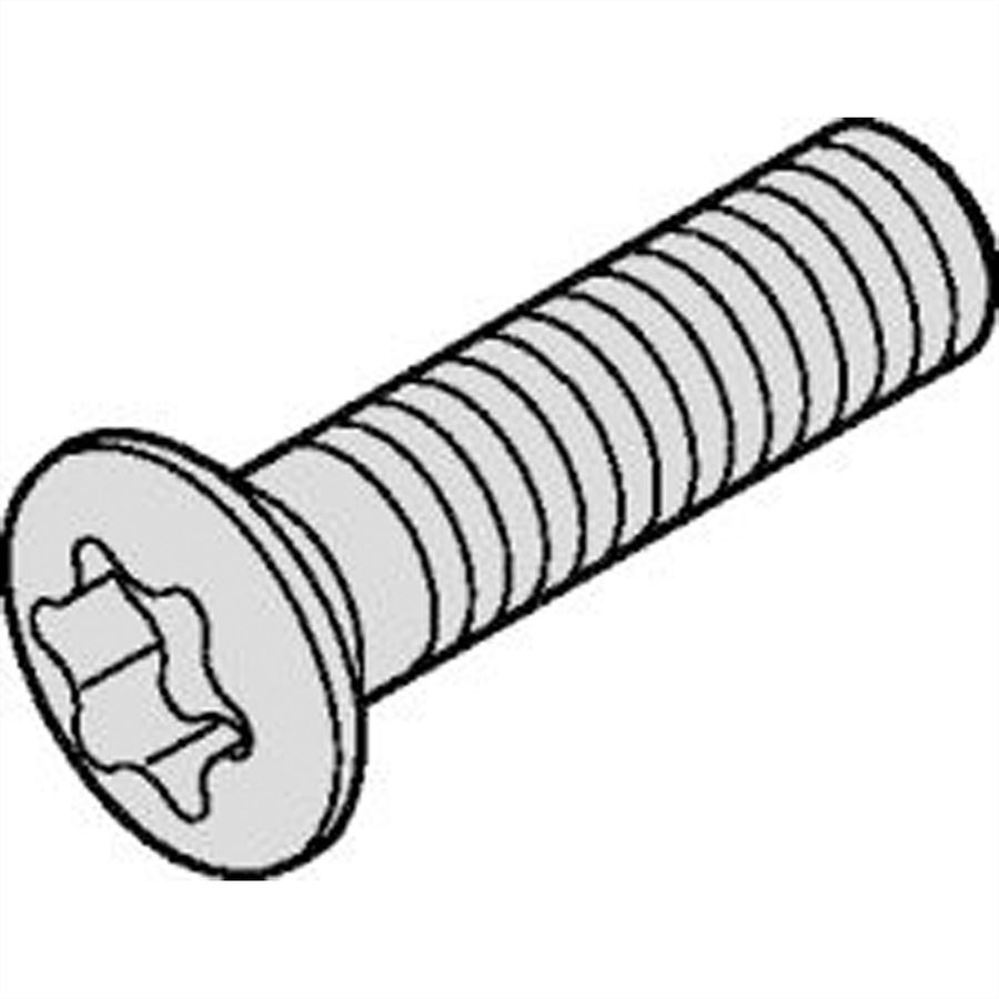 Vis à tête fraisée de SCHROFF, surélevée, empreinte cruciforme, M3x8 mm, acier nickelé