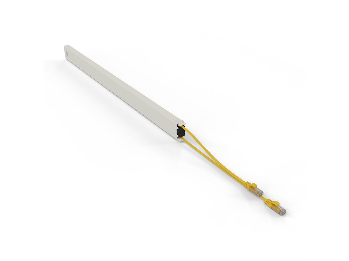 patchbox.one Cassette 46RU UTP jaune Cat.6a 2,5 m