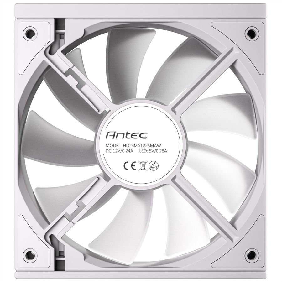 ANTEC Ventilateur de boîtier PC C120 ARGB 120 mm, lot de 3, blanc