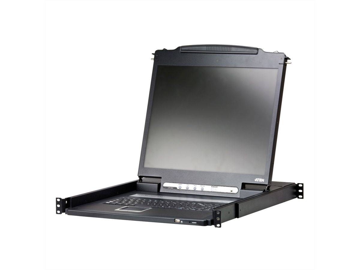 ATEN CL3000N Console KVM, LCD 48cm, VGA, PS/2-USB, port USB, clavier F