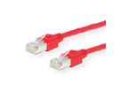 Cordon KERPEN Cat.5e (Classe D) D1-20 SF/U, croisé, rouge, 3 m
