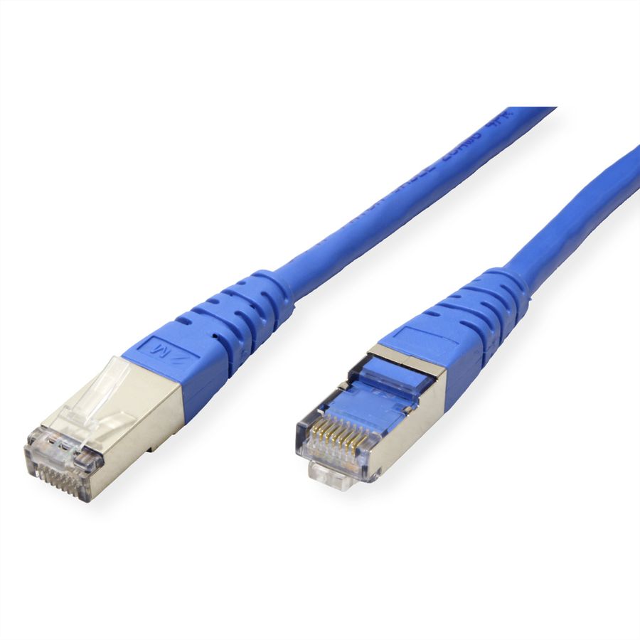 Cordon ROLINE Cat.6 (Classe E) S/FTP (PiMF), bleu, 2 m