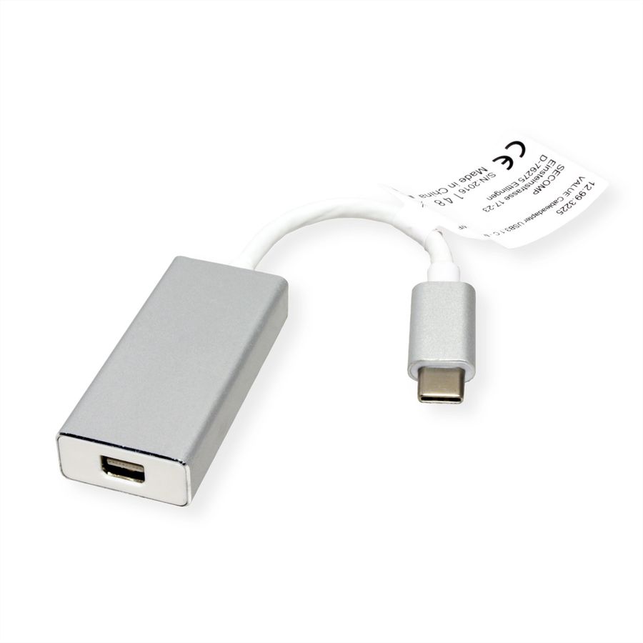 VALUE Adaptateur Type C Mini DisplayPort, v1.2, M/F