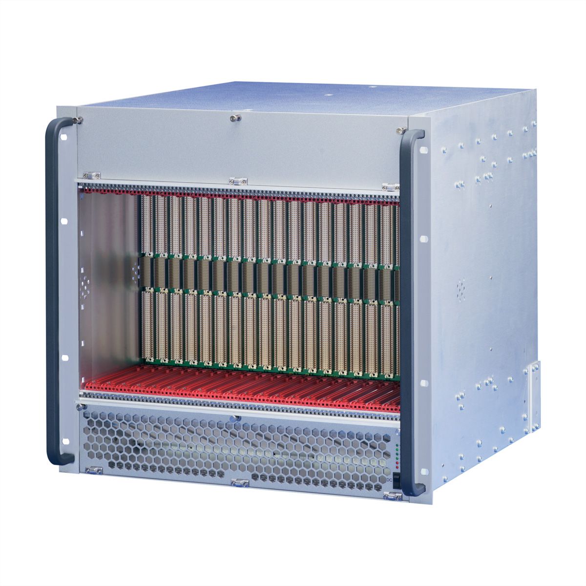 Système VME64x SCHROFF, 10 U, 21 slots, 2 Open Frame PSUs