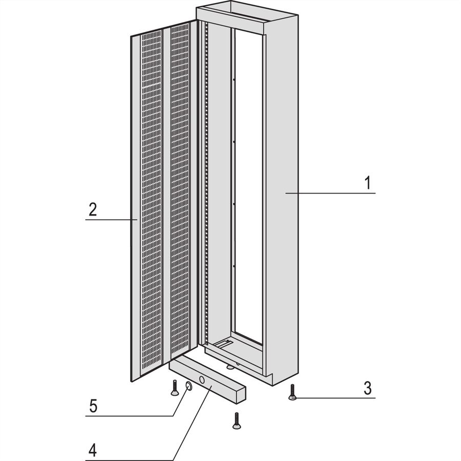 SCHROFF Etsirack Cadre d'armoire, 1 pièce