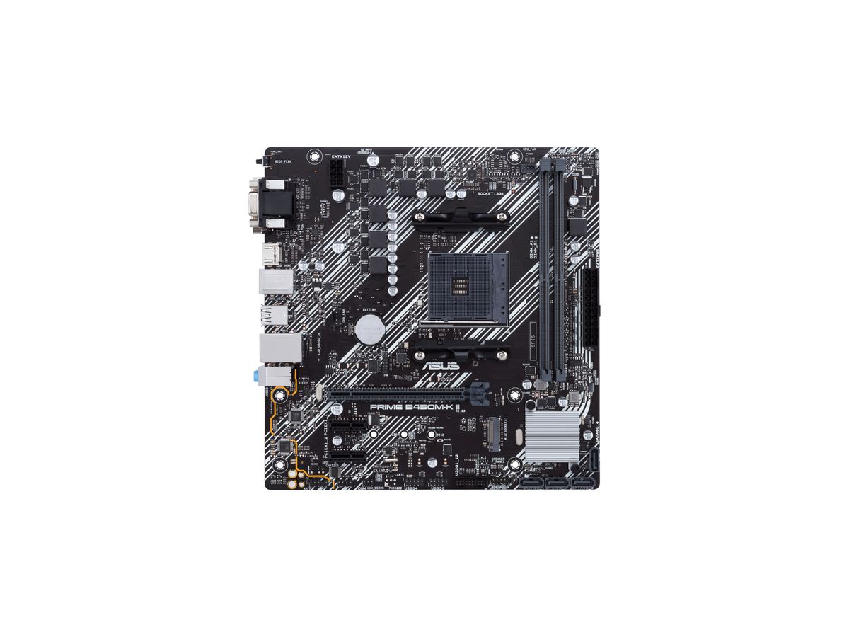 ASUS Prime B450M-K II AMD B450 Emplacement AM4 micro ATX