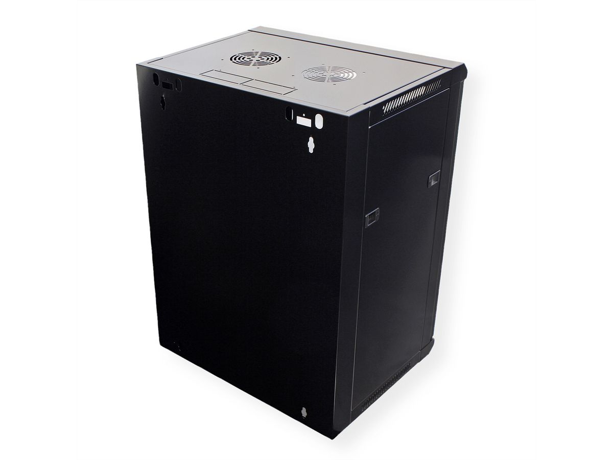 VALUE Armoire murale 15 UH (HxLxP) 775x570x600 mm, noir