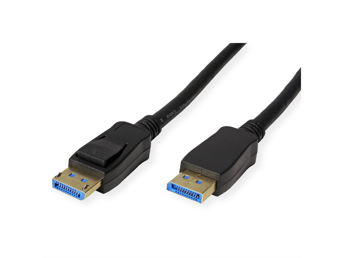 ROLINE Câble DisplayPort v2.0, DP M - DP M, noir, 5 m