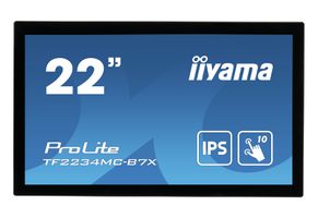 iiyama ProLite TF2234MC-B7X écran plat de PC 54,6 cm (21.5") 1920 x 1080 pixels Full HD LED Écran tactile Multi-utilisateur Noir