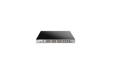 D-Link DGS-3630-28PC/SI commutateur réseau Géré L3 Gigabit Ethernet (10/100/1000) Connexion Ethernet, supportant l'alimentation via ce port (PoE) Noir, Gris