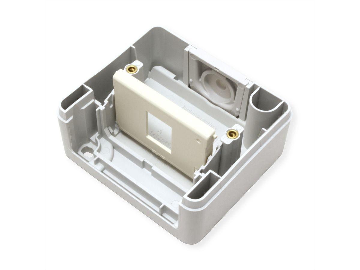 TELEGÄRTNER Boîtier IP44, avec fixation pour 1 module AMJ