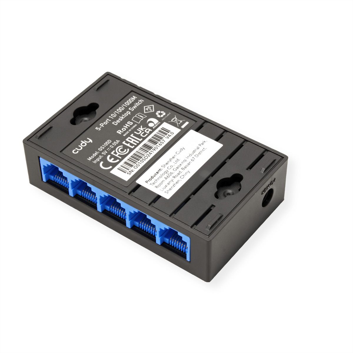 CUDY GS105D Switch 5 ports Gigabit bureau