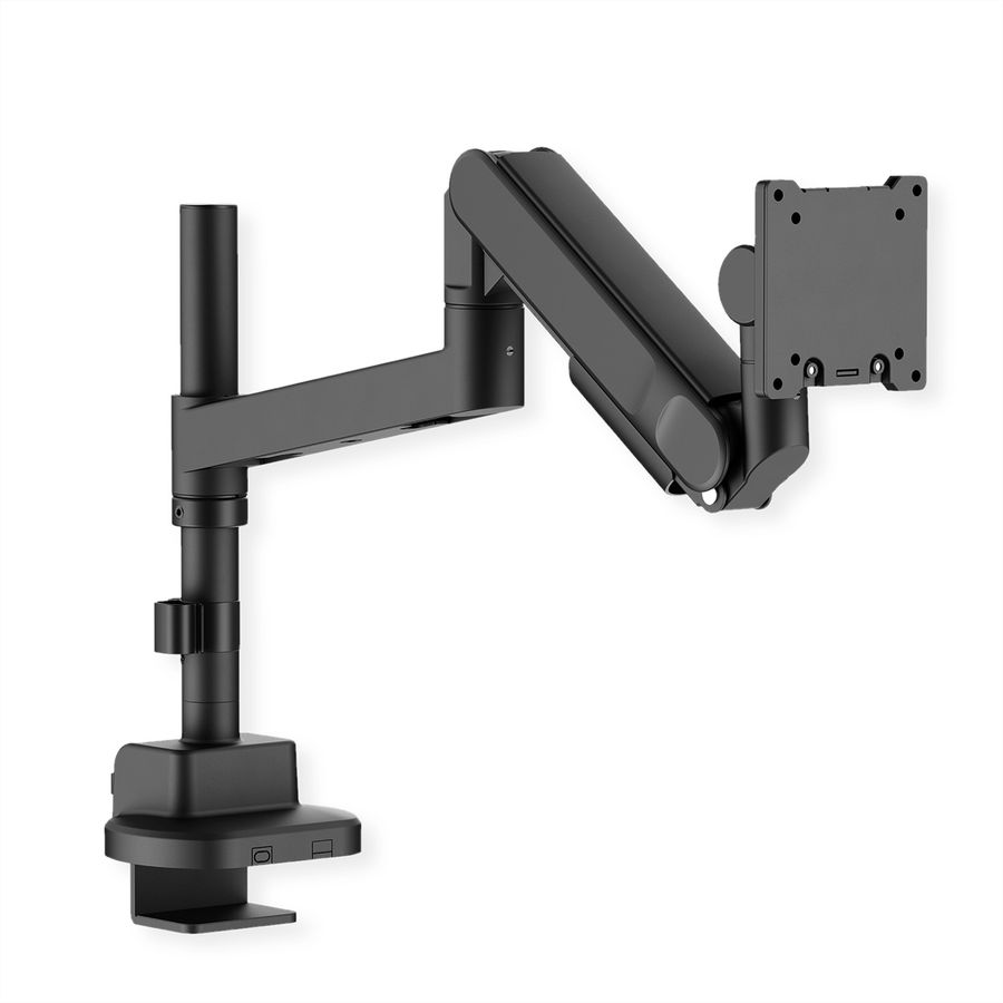 ROLINE Support LCD lourd, montage sur bureau, 4 articulations, jusqu'à 22/27 kg, noir