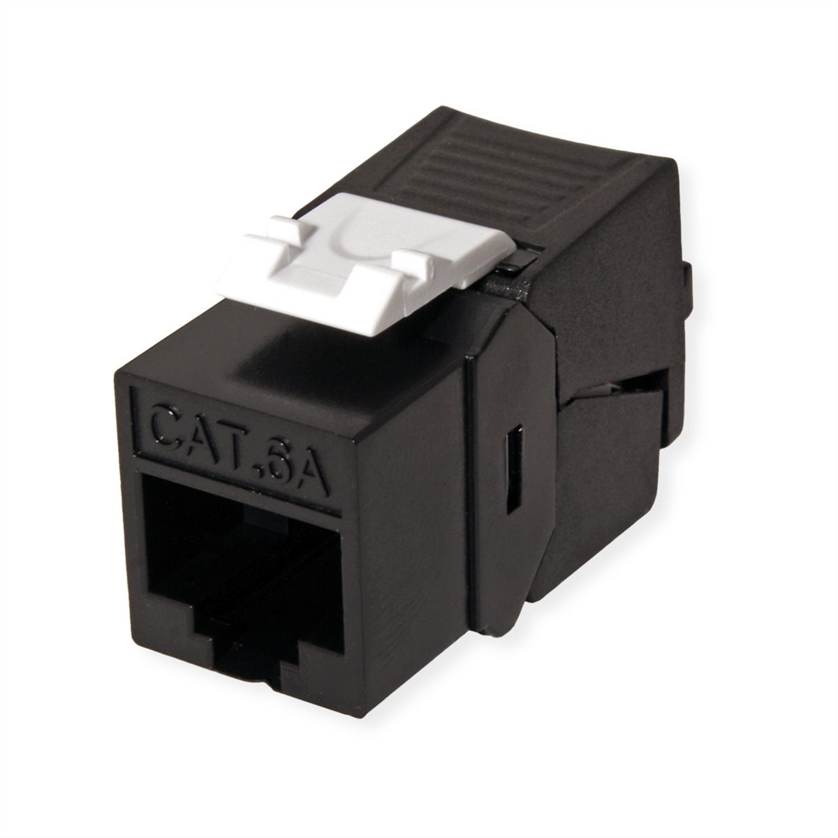 ROLINE Keystone Cat.6A (Classe EA), non blindé, sans outil, SLIM, noir