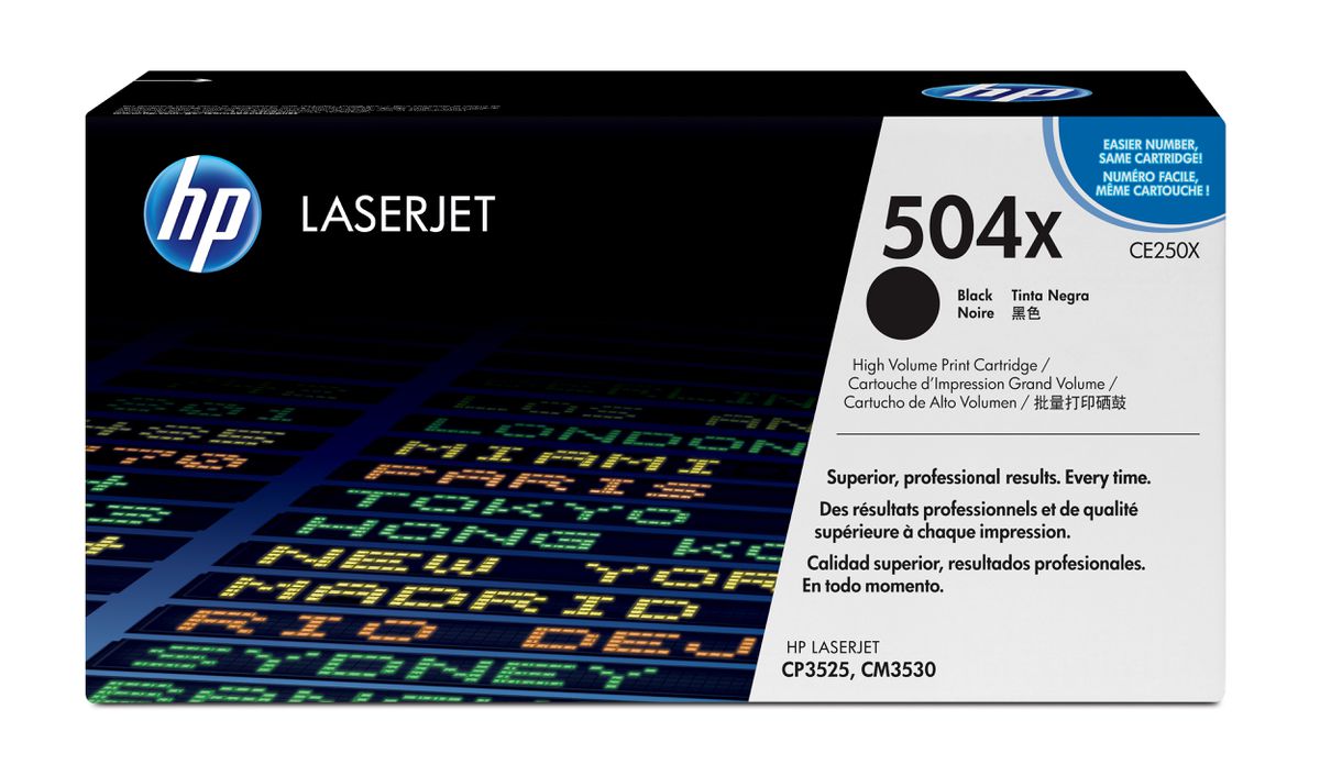 HP 504X toner LaserJet noir grande capacité authentique