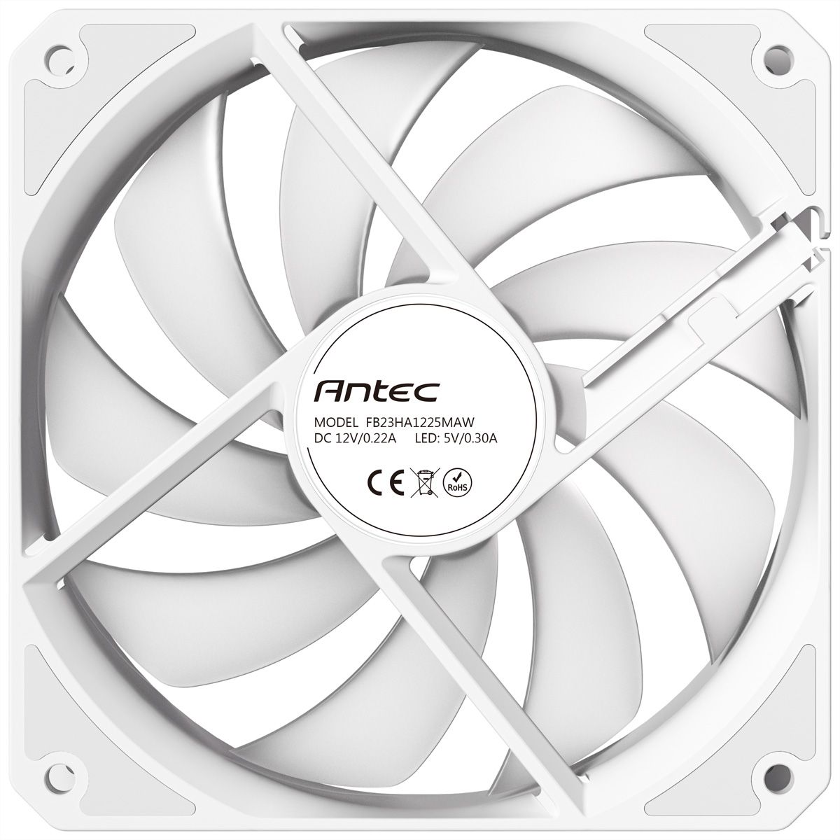 ANTEC P12R PWM ARGB REVERSE Ventilateur de boîtier PC, blanc