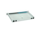 TELEGÄRTNER BASIS eco Panneau FO avec coupleurs, 12x SC Duplex, bleu, OS2