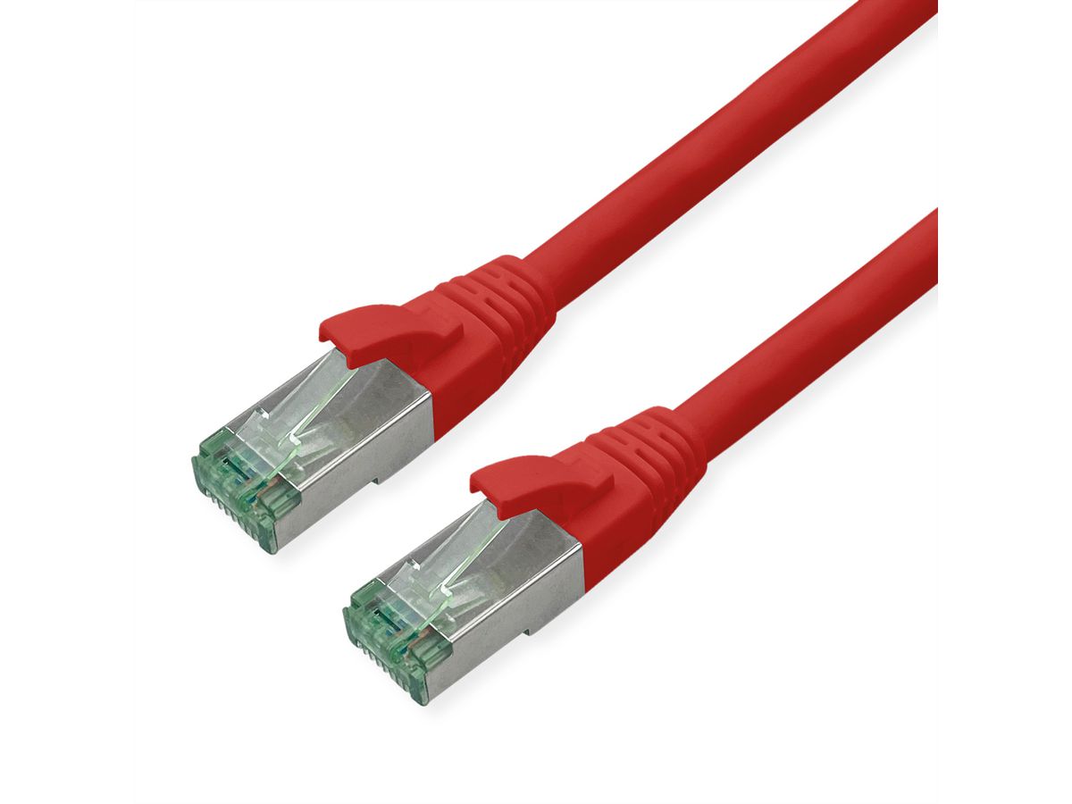ROLINE RM Cordon Cat.6A S/FTP(PiMF), rouge, 2 m