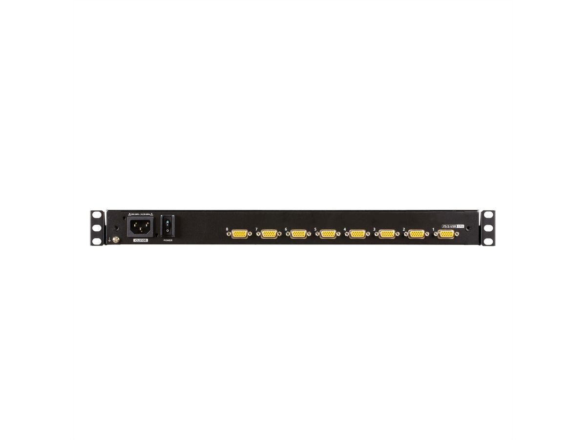 ATEN CL3116NX Commutateur KVM VGA LCD de 18,5" à un seul rail PS/2-USB 16 ports , FR-Layout