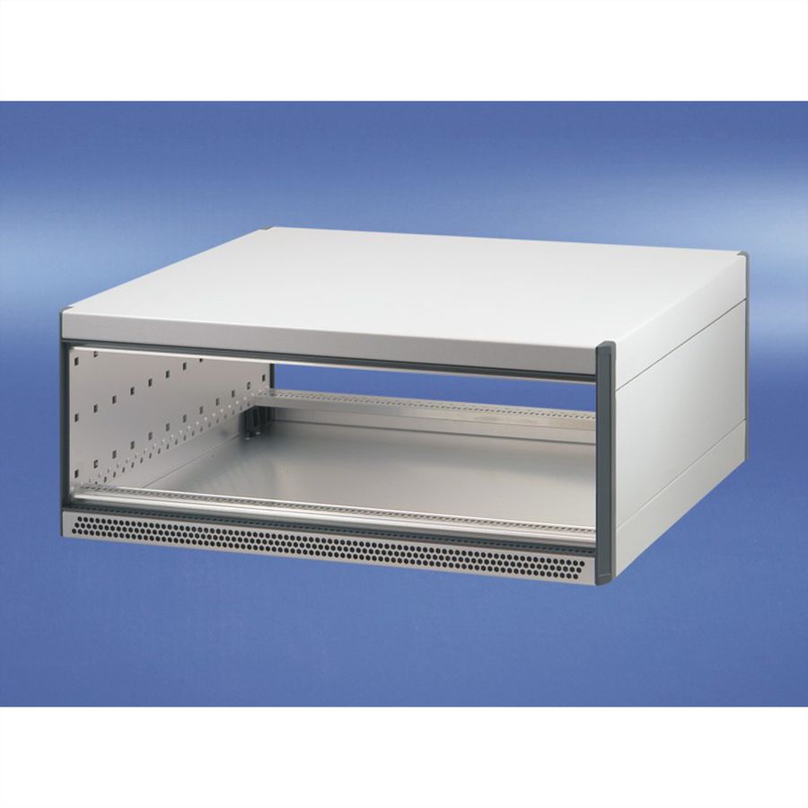 Coffret de bureau RatiopacPRO AIR de SCHROFF, blindage rétractable, garniture avant, 3/4 U, 84 HP, 255 mm