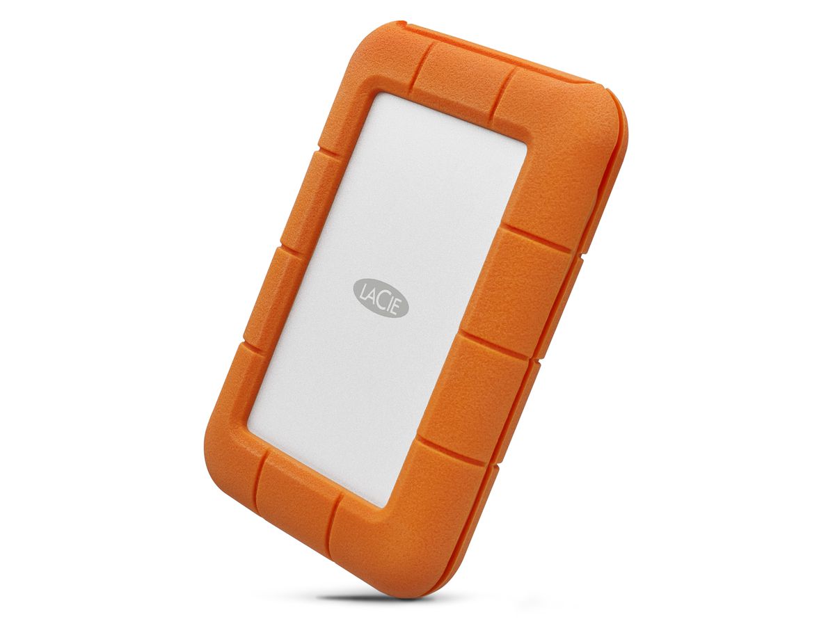 LaCie Rugged USB-C disque dur externe 5000 Go Gris, Jaune