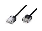 ROLINE Cordon Data Center UTP Cat.6A (Classe EA), LSOH, slim, pour chemins très courts, noir, 3 m