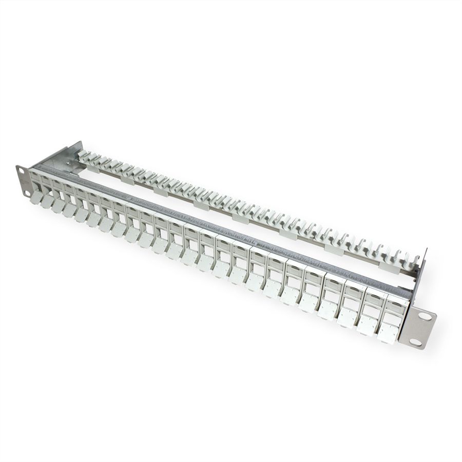 METZ CONNECT Panneau 19" 1UH vide pour 24 modules E-DAT ou Cat.6A