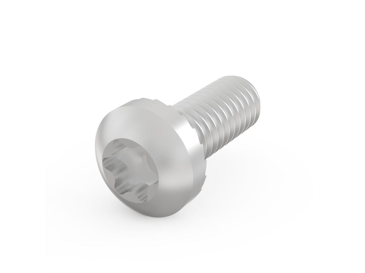 Vis à tête cylindrique de SCHROFF, Torx, M4 x 10, 100 pièces