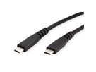 ROLINE Câble USB4 Gen2x2, C–C, M/M, 240W, noir, 3 m
