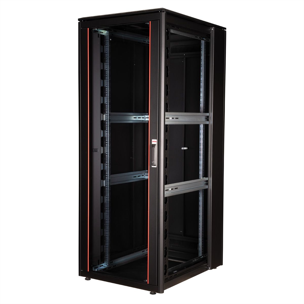 ROLINE 19" Baie réseau Pro 42U, 800x1000 LxP Porte verre noir