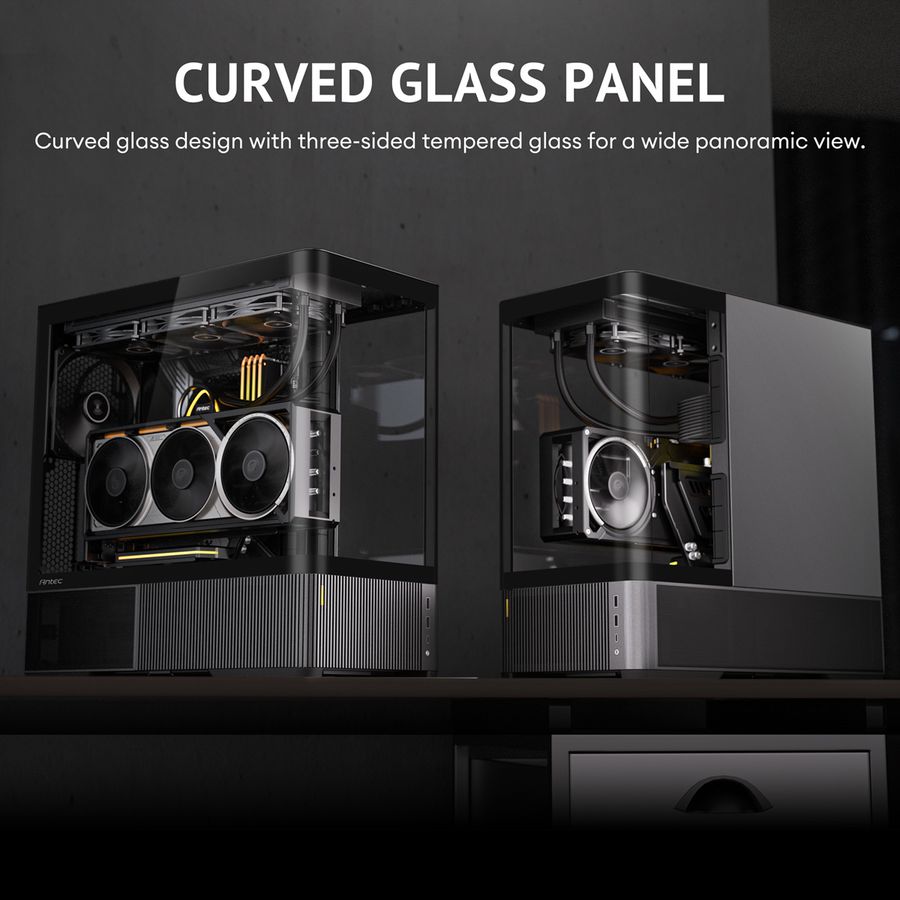 ANTEC Boîtier PC Constellation C6 Curve Air, format ATX Midi Tower, noir