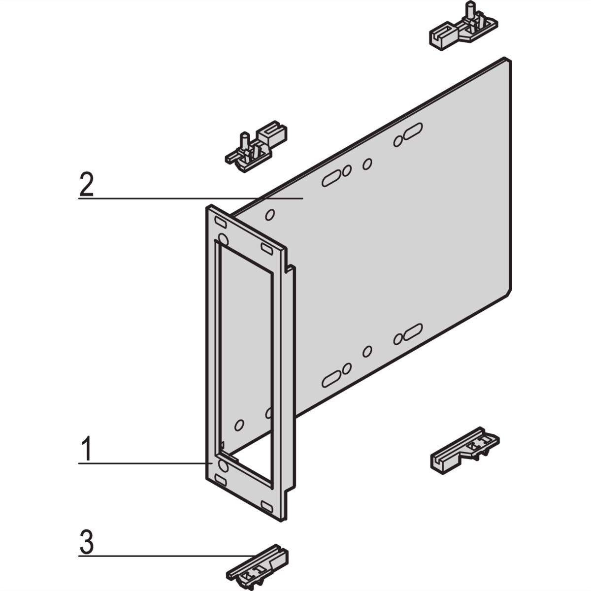 SCHROFF CPCI Module pour unité d'entraînement 1x 3 1/2", 3 U vertical, avec face avant