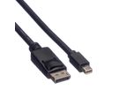 ROLINE GREEN Câble DisplayPort DP M - Mini DP M, TPE, noir, 2 m