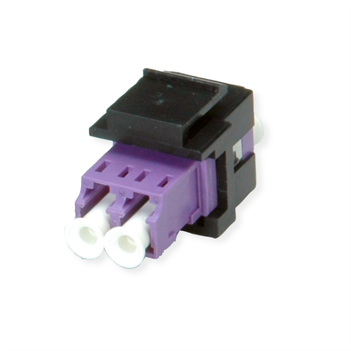 ROLINE Raccord optique LC/LC duplex multimode, Keystone, OM4