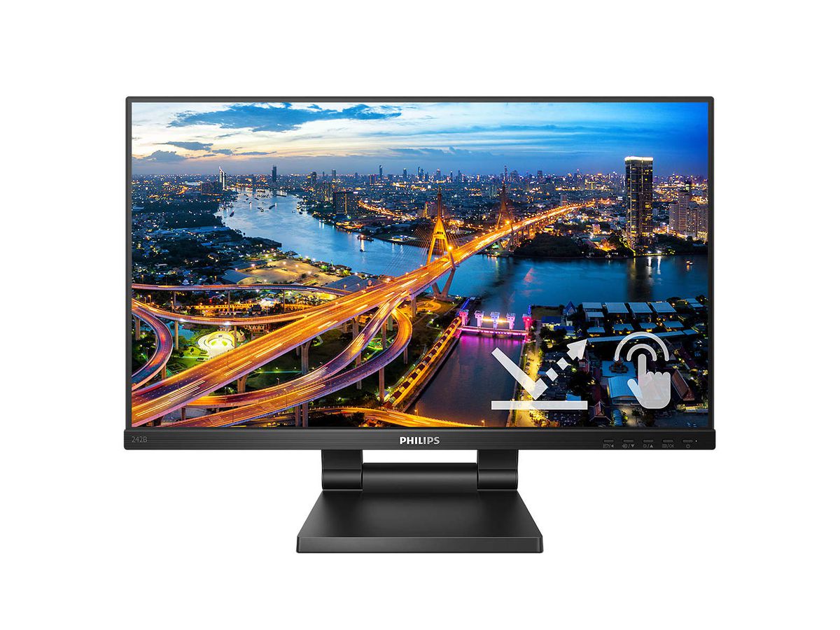 Philips 242B1TC/00 écran plat de PC 60,5 cm (23.8") 1920 x 1080 pixels Full HD LED Écran tactile Noir
