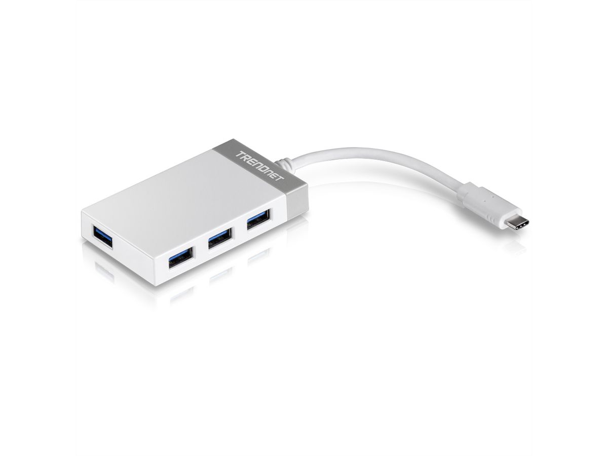 Trendnet TUC-H4E USB 3.0 (3.1 Gen 1) Type-C 5000Mbit/s Blanc hub & concentrateur