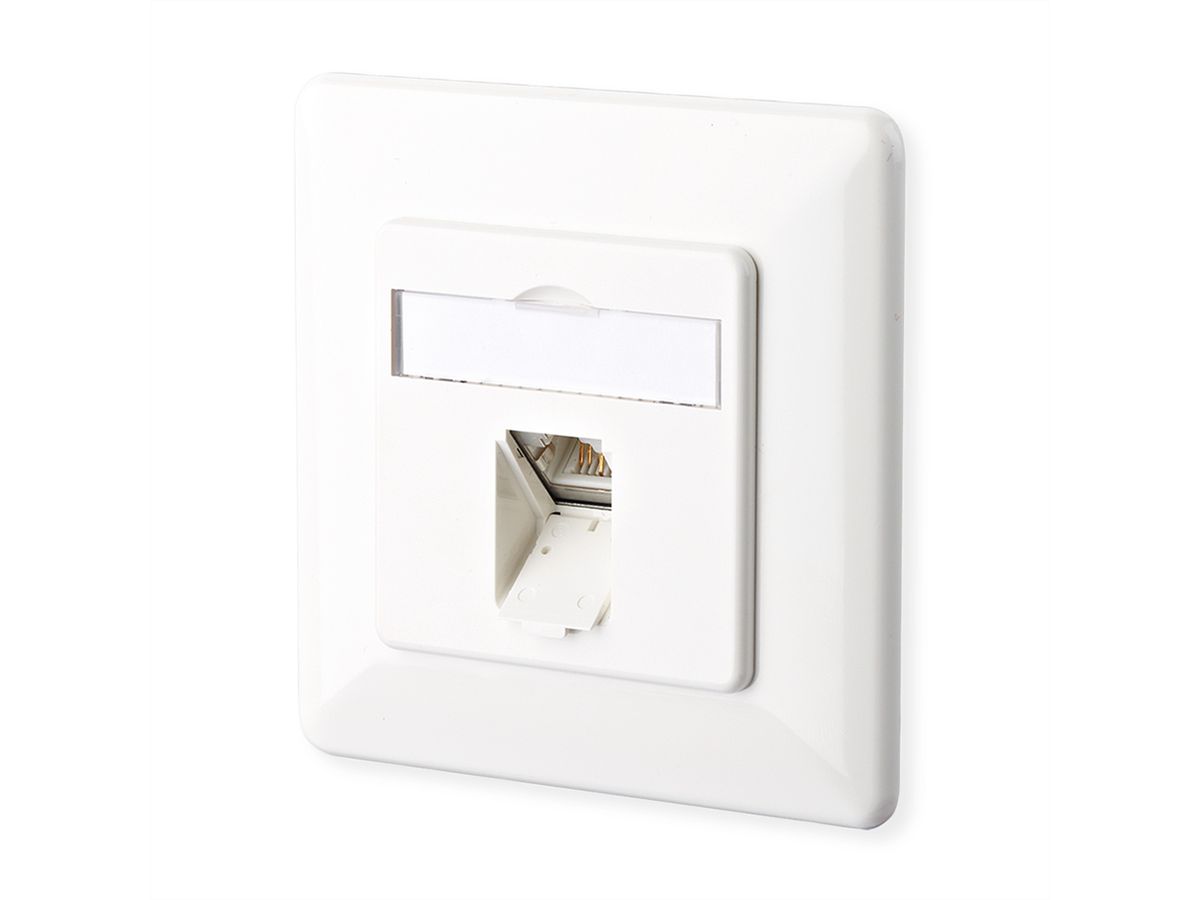 METZ CONNECT E-DAT C6 1 port UP blanc pur