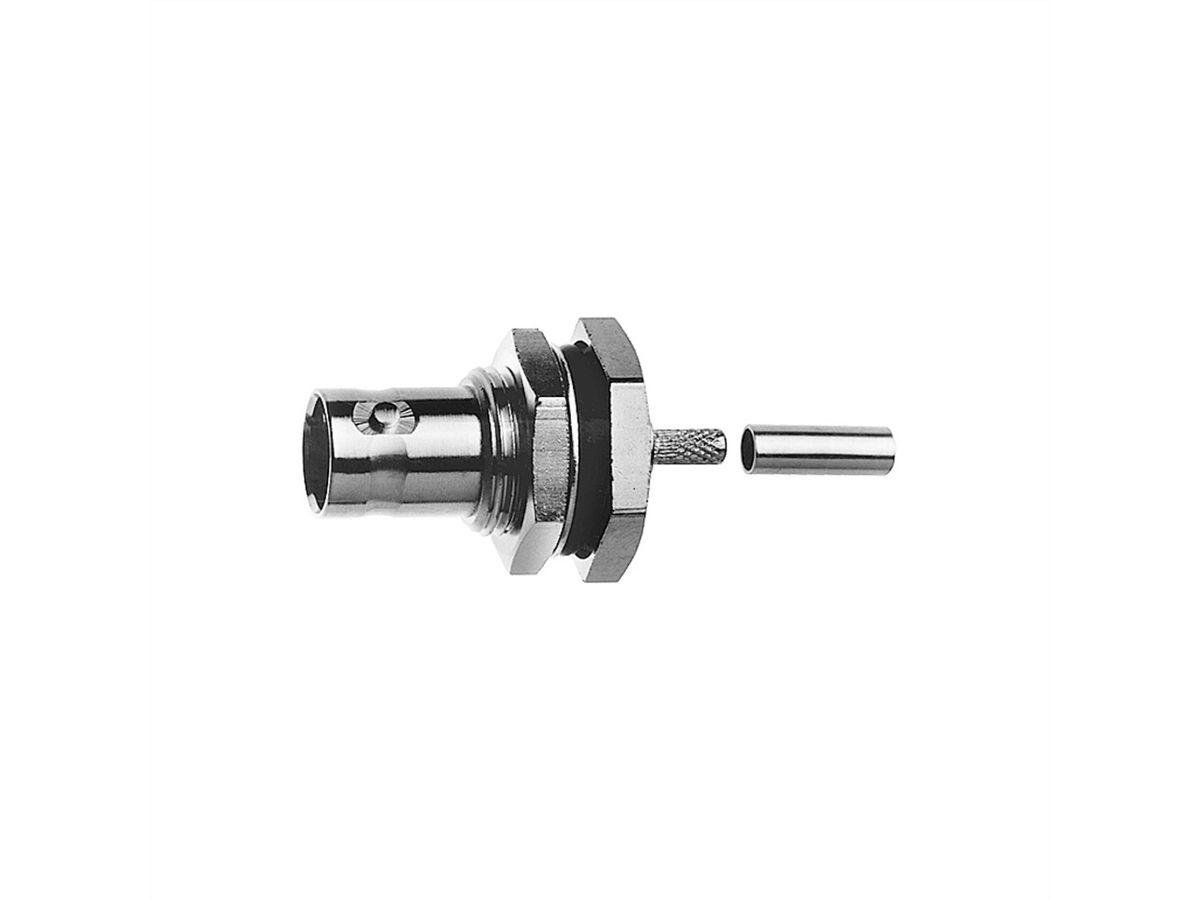 TELEGÄRTNER Douille de câble BNC 50 ohms, pour sertissage RG-316/U