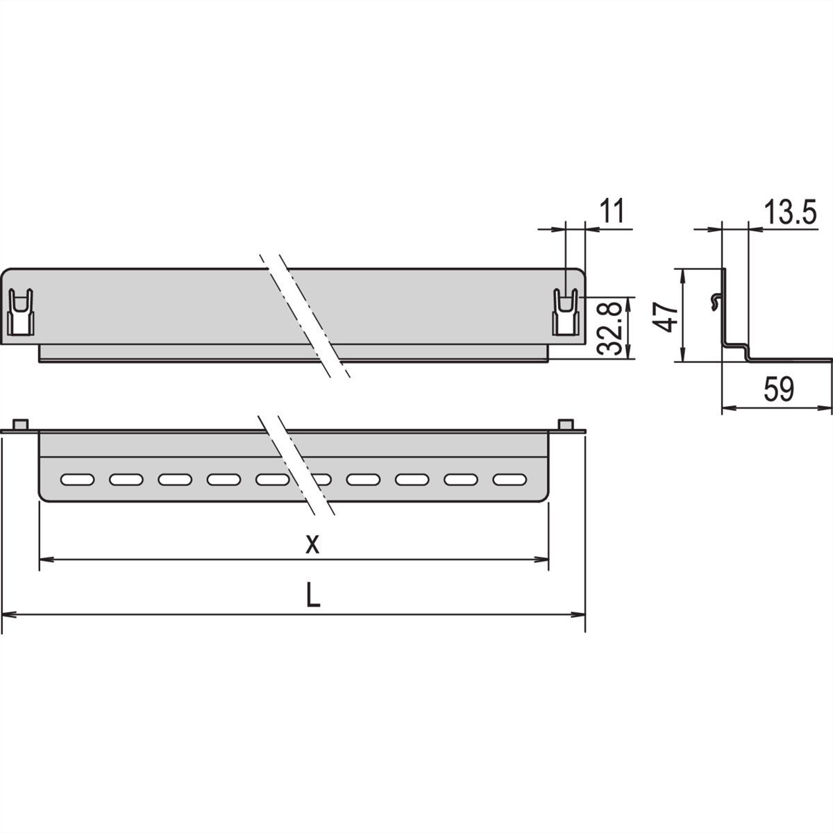 SCHROFF Glissières 900P 25KG x2