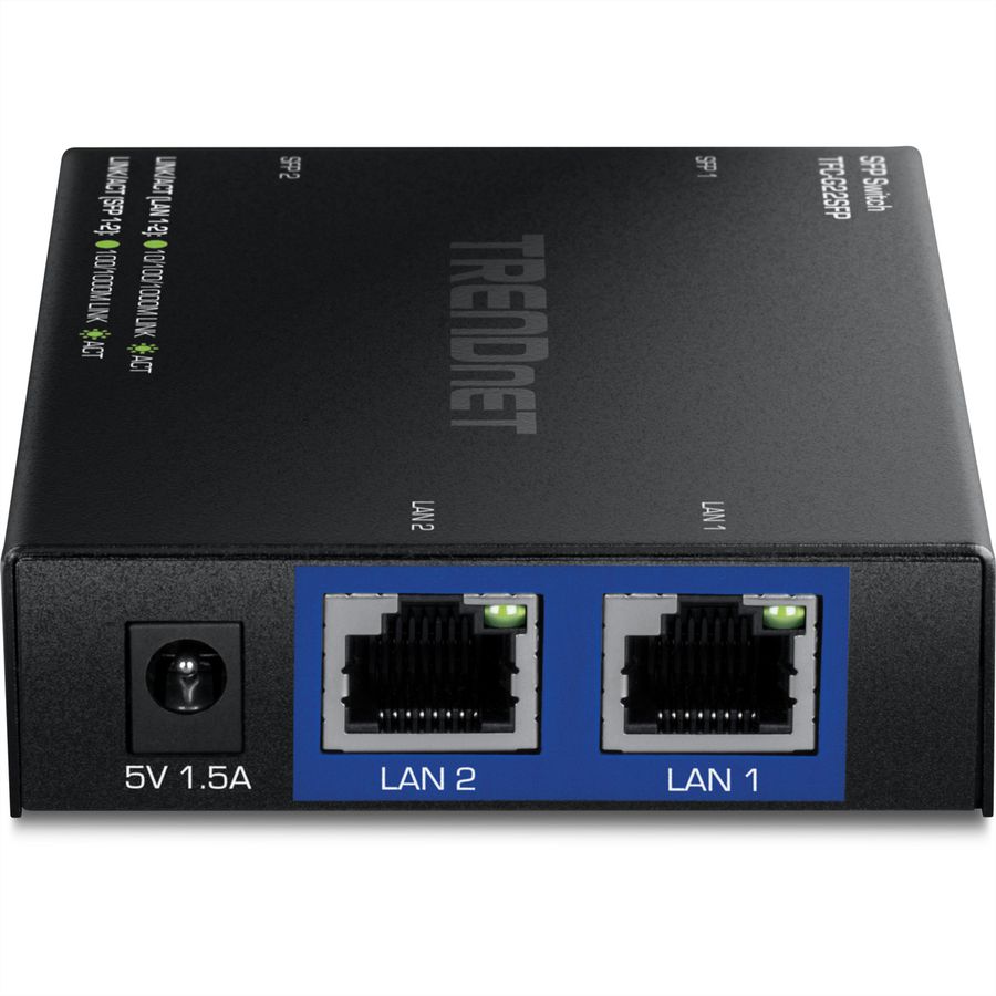 TRENDnet TFC-G22SFP Switch Gigabit à 4 ports avec 2 logements SFP