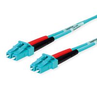 TELEGÄRTNER Panneau de brassage FO 2x G50/125 OM3 , 1x LC Duplex - 1x LC Duplex , turquoise, 1 m