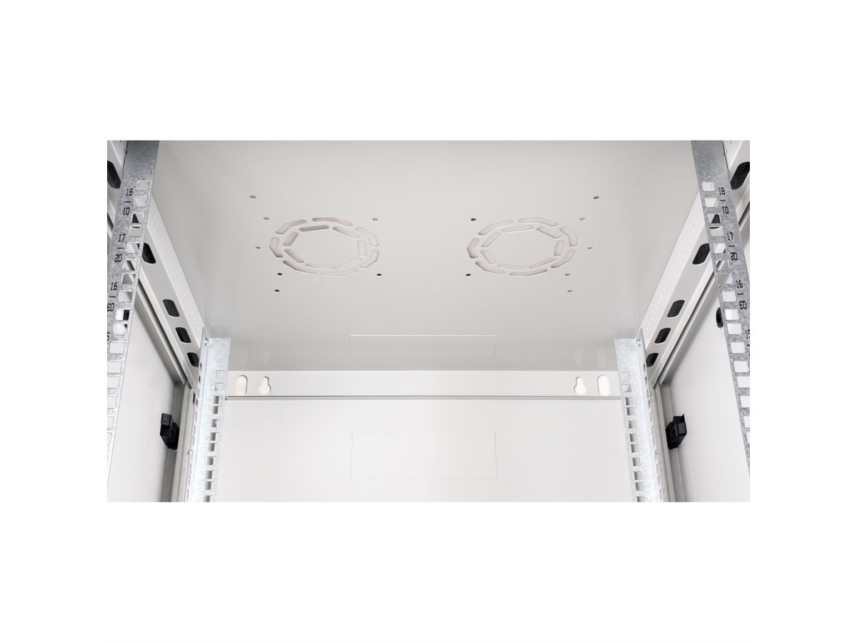 ROLINE 19" Boîtier mural Basic Plus 18U, 600x600 LxP gris